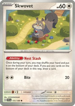 Skwovet 151/198 Scarlet & Violet Base Set