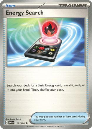 Energy Search 172/198 - Reverse Holofoil Scarlet & Violet Base Set