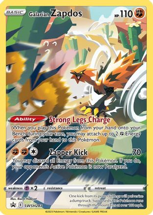 Galarian Zapdos SWSH283 - Holofoil SWSH Sword & Shield Promo Cards