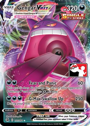 Gengar VMAX 157 - Holofoil Prize Pack Series Cards