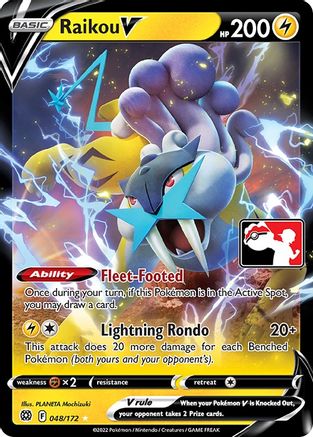 Raikou V 048/172 - Holofoil Prize Pack Series Cards