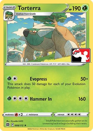 Torterra 008/172 Prize Pack Series Cards