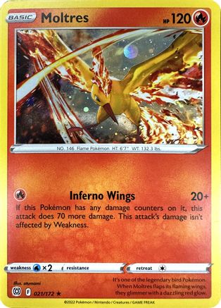 Moltres (Cosmos Holo) 021/172 - Holofoil Miscellaneous Cards & Products