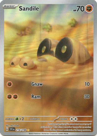 Sandile 216/198 - Holofoil SV01 Scarlet & Violet Base Set