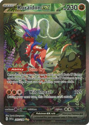 Koraidon ex 247/198 - Holofoil Scarlet & Violet Base Set