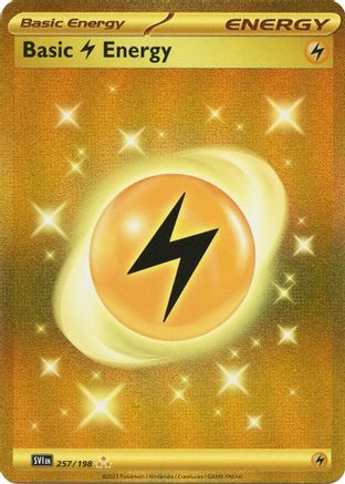 Basic Lightning Energy 257/198 - Holofoil Scarlet & Violet Base Set