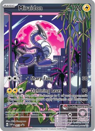 Miraidon (Pokemon Center Exclusive) 013 - Holofoil SV Scarlet & Violet Promo Cards