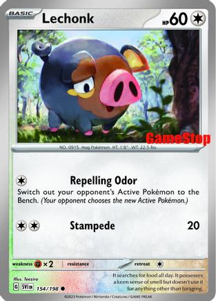 Lechonk (GameStop Promo) 154/198 - Reverse Holofoil Miscellaneous Cards & Products