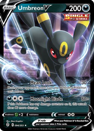 Umbreon V (Non-Holo) 094/203 Deck Exclusives