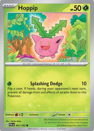 Hoppip 001/193 - Reverse Holofoil SV02 Paldea Evolved