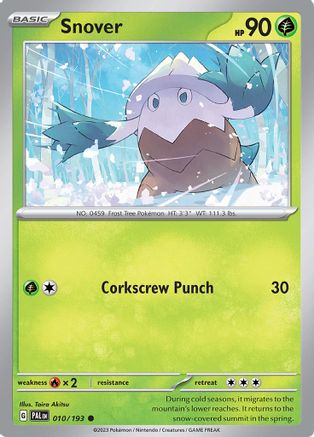 Snover 010/193 - Reverse Holofoil Paldea Evolved