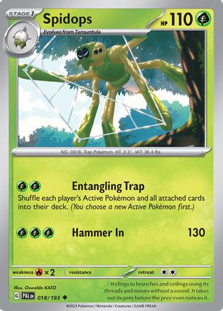 Spidops 018/193 - Reverse Holofoil Paldea Evolved