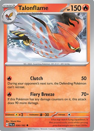 Talonflame 030/193 - Reverse Holofoil Paldea Evolved