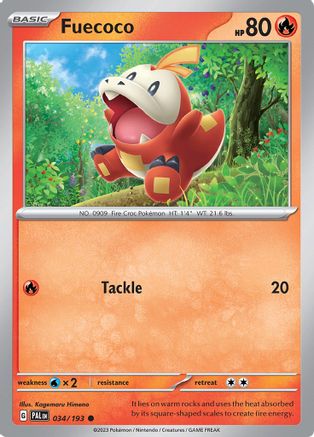 Fuecoco 034/193 - Reverse Holofoil Paldea Evolved
