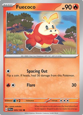 Fuecoco 035/193 - Reverse Holofoil Paldea Evolved