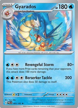 Gyarados 043/193 - Reverse Holofoil SV02 Paldea Evolved