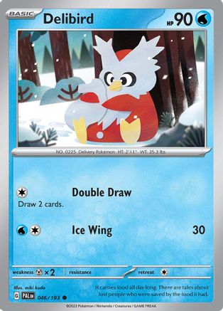 Delibird 046/193 - Reverse Holofoil SV02 Paldea Evolved