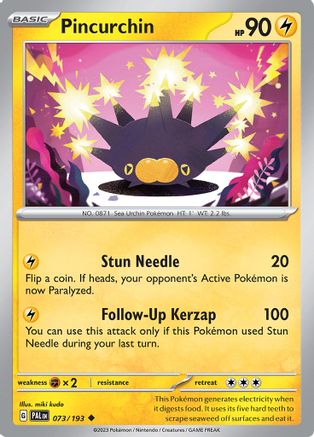 Pincurchin 073/193 - Reverse Holofoil Paldea Evolved