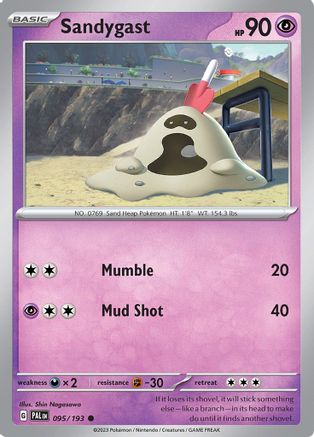 Sandygast 095/193 - Reverse Holofoil Paldea Evolved