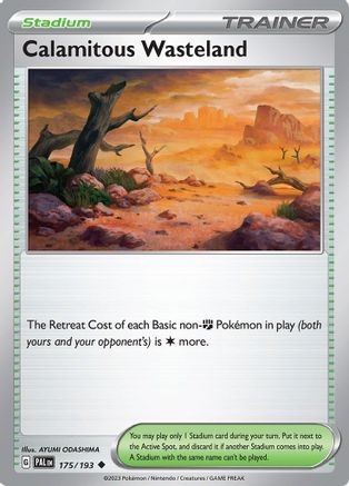 Calamitous Wasteland 175/193 - Reverse Holofoil Paldea Evolved