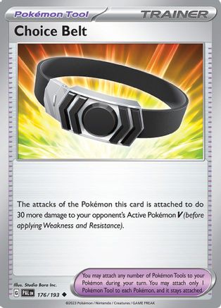 Choice Belt 176/193 - Reverse Holofoil Paldea Evolved