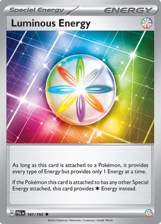 Luminous Energy 191/193 - Reverse Holofoil SV02 Paldea Evolved