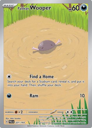 Paldean Wooper 221/193 - Holofoil Paldea Evolved