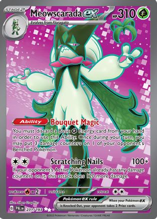 Meowscarada ex 231/193 - Holofoil Paldea Evolved