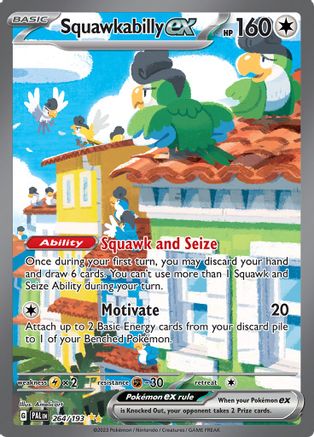Squawkabilly ex 264/193 - Holofoil Paldea Evolved