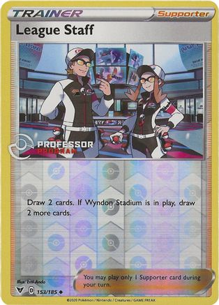 League Staff 153 - Reverse Holofoil Professor Program Promos