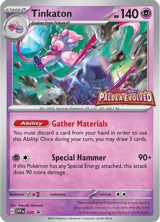 Tinkaton (Prerelease) 020 - Holofoil SV Scarlet & Violet Promo Cards