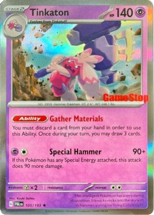 Tinkaton (GameStop Exclusive) 105/193 - Holofoil Miscellaneous Cards & Products