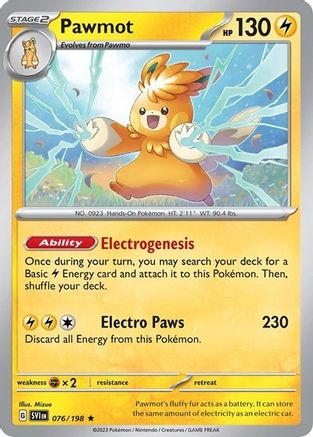 Pawmot (Line Holo) 076/198 - Holofoil Miscellaneous Cards & Products