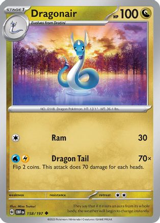 Dragonair 158/197 - Reverse Holofoil Obsidian Flames