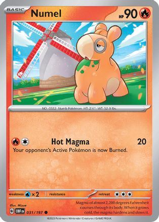 Numel 031/197 Obsidian Flames