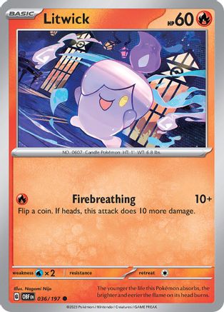 Litwick 036/197 Obsidian Flames