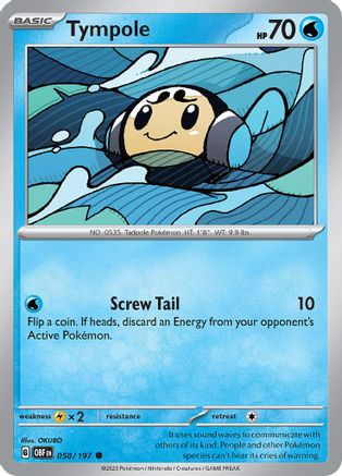 Tympole 050/197 - Reverse Holofoil Obsidian Flames