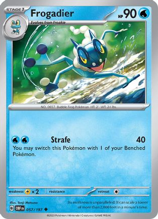 Frogadier 057/197 - Reverse Holofoil SV03 Obsidian Flames