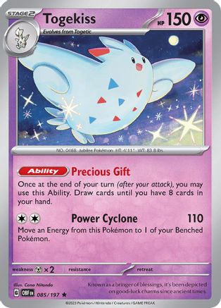 Togekiss 085/197 - Holofoil SV03 Obsidian Flames