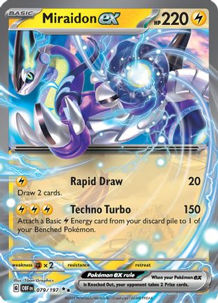 Miraidon ex 079/197 - Holofoil Obsidian Flames
