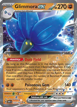 Glimmora ex 123/197 - Holofoil Obsidian Flames
