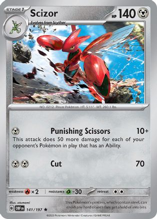 Scizor 141/197 - Holofoil SV03 Obsidian Flames