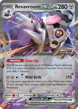 Revavroom ex 156/197 - Holofoil Obsidian Flames