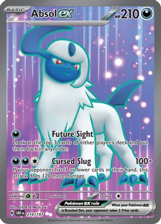 Absol ex 214/197 - Holofoil Obsidian Flames