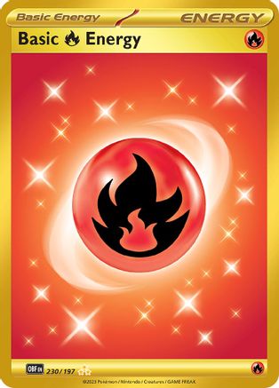 Basic Fire Energy 230/197 - Holofoil Obsidian Flames