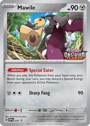 Mawile (Prerelease) 039 - Holofoil SV Scarlet & Violet Promo Cards