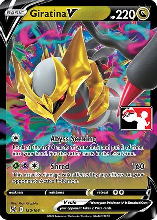 Giratina V 130/196 - Holofoil Prize Pack Series Cards