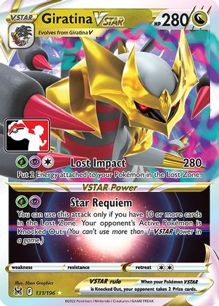 Giratina VSTAR 131/196 - Holofoil Prize Pack Series Cards