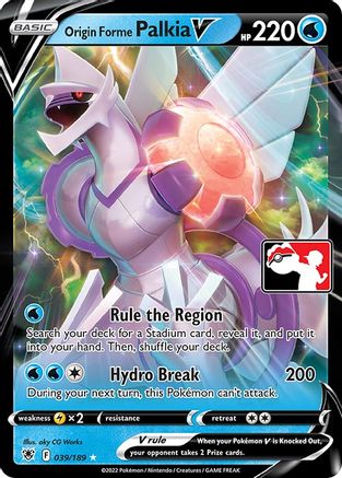 Origin Forme Palkia V 039/189 - Holofoil Prize Pack Series Cards