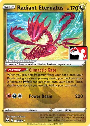 Radiant Eternatus 105 - Holofoil Prize Pack Series Cards